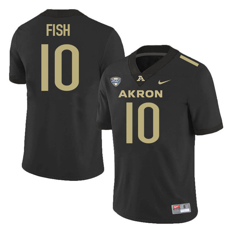 Antavious Fish Akron Zips Jersey,University Of Akron #10 Antavious Fish Jersey Youth-Black